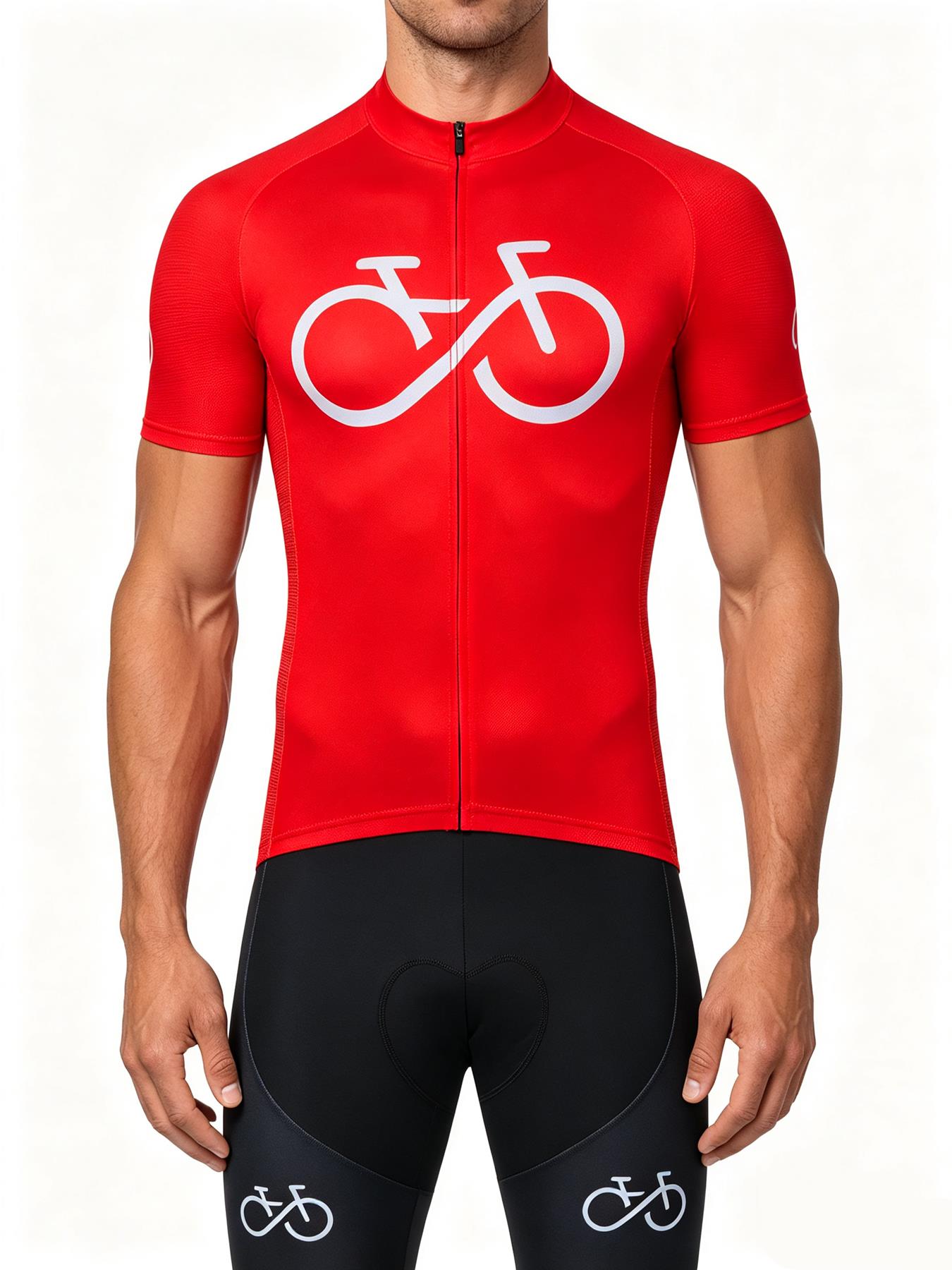 Mountain Biking Jerseys Men - ชุดเสื้อปั่นจักรยาน Bike Forever สำหรับผู้ชาย เสื้อผ้าปั่นจักรยานสีไล่เฉด ชุดกีฬาปั่นจักรยานเสือภูเขา