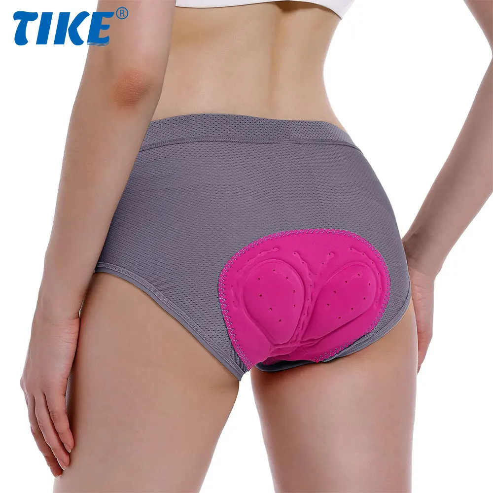 Mountain Biking Shorts Women - 1 ชิ้นผู้หญิงกางเกงขาสั้นขี่จักรยานชุดชั้นในเบาะ, กางเกงขาสั้นจักรยานสําหรับผู้หญิงที่มี 3D Padding, MTB