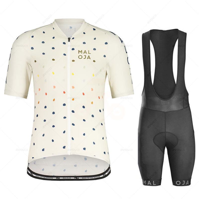 Mountain Biking Jerseys Men - ชุดเสื้อปั่นจักรยาน Maloja กางเกงขาสั้นเอี๊ยมแผ่นเจลชุดปั่นจักรยานเสือภูเขาชุดปั่นจักรยานกลางแจ้งฤดูร้อน