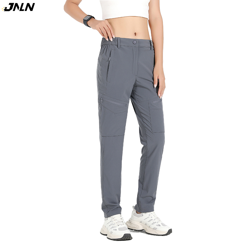 Mountain Biking Pants Women - JNLN กางเกงเดินป่าผู้หญิง 4-Way ยืดกันน้ําฤดูร้อนกางเกงเดินป่าปีนเขาตั้งแคมป์กีฬากลางแจ้ง Mountain กางเกง