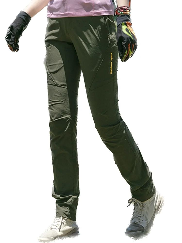 Mountain Biking Pants Women - กางเกงเดินป่ากันน้ำของผู้หญิงแห้งเร็วตั้งแคมป์กลางแจ้งปีนเขาเดินป่ากางเกงปีนเขาผ้าริปสต็อปฤดูร้อน
