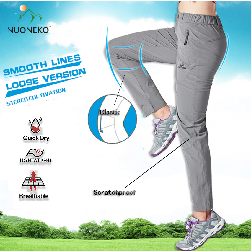 Mountain Biking Pants Women - กางเกงเดินเขาผ้ายืดสำหรับผู้หญิงแห้งเร็วฤดูร้อนระบายอากาศได้ดีสำหรับกลางแจ้งปีนเขา celana Slim คาร์โก้ masculino