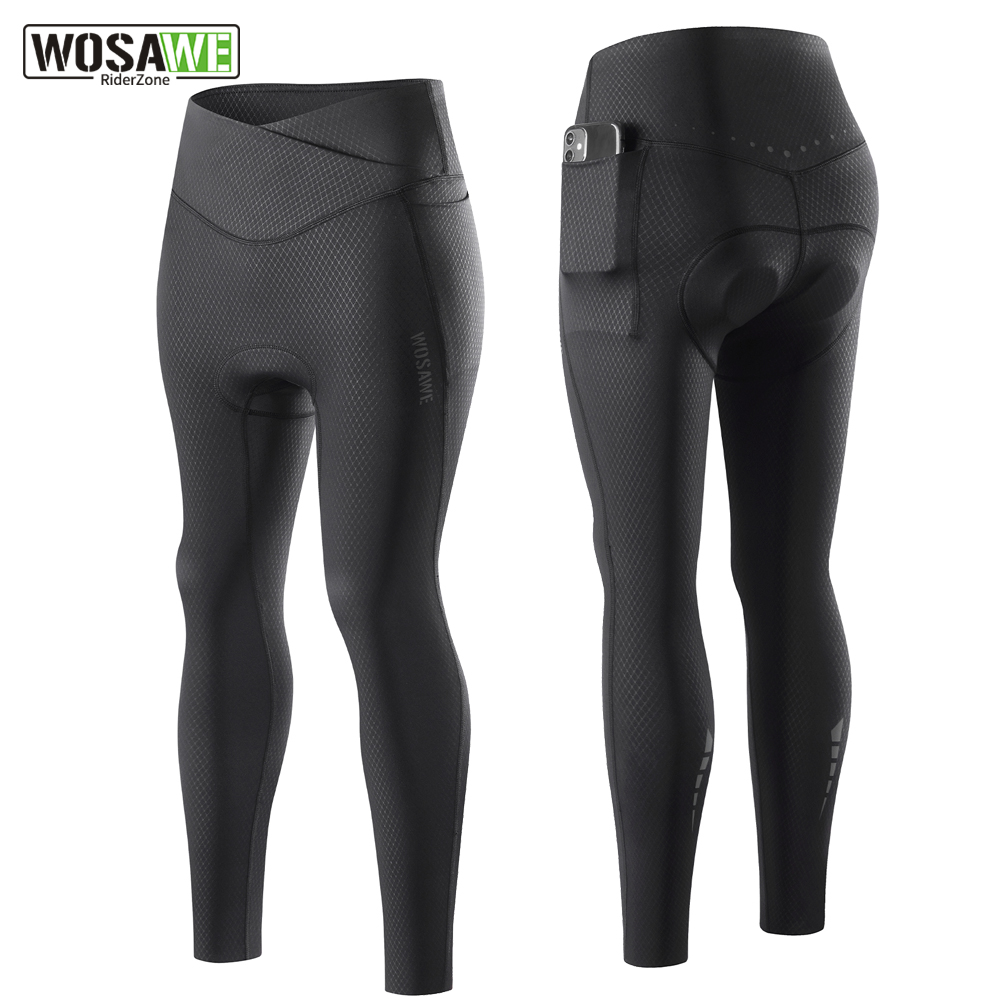 Mountain Biking Pants Women - WOSAWE ผู้หญิงฤดูร้อนกางเกงขี่จักรยานกันกระแทกเบาะจักรยานเสือภูเขา MTB กางเกงเอวสูง Ciclismo จักรยานกางเกง
