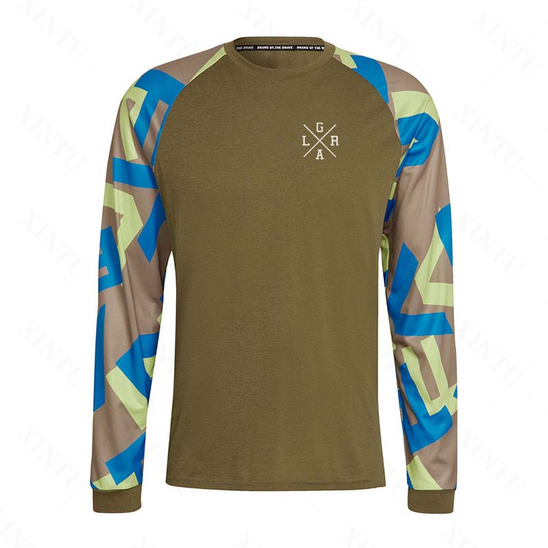 เสื้อเจอร์ซีย์มอเตอร์ไซค์สำหรั - Mountain Biking Jerseys Men บทวิจารณ์และราคา