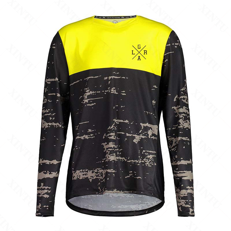 เสื้อเจอร์ซีย์มอเตอร์ไซค์สำหรั - Mountain Biking Jerseys Men บทวิจารณ์และราคา