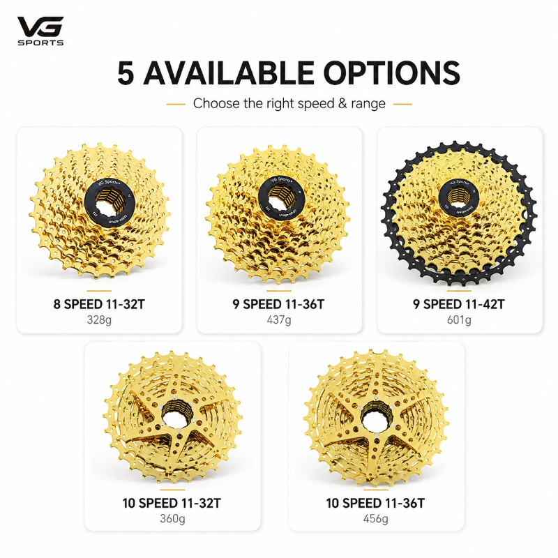 VG SPORTS เฟืองหลังจักรยาน 8 9 - Cassette 11 Speed บทวิจารณ์และราคา