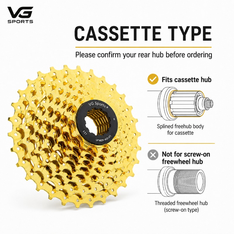 VG SPORTS เฟืองหลังจักรยาน 8 9 - Cassette 11 Speed บทวิจารณ์และราคา