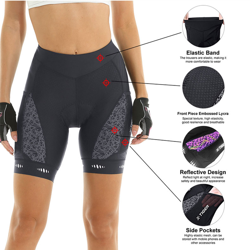 กางเกงปั่นจักรยาน X-TIGER กางเ - Mountain Biking Shorts Women บทวิจารณ์และราคา