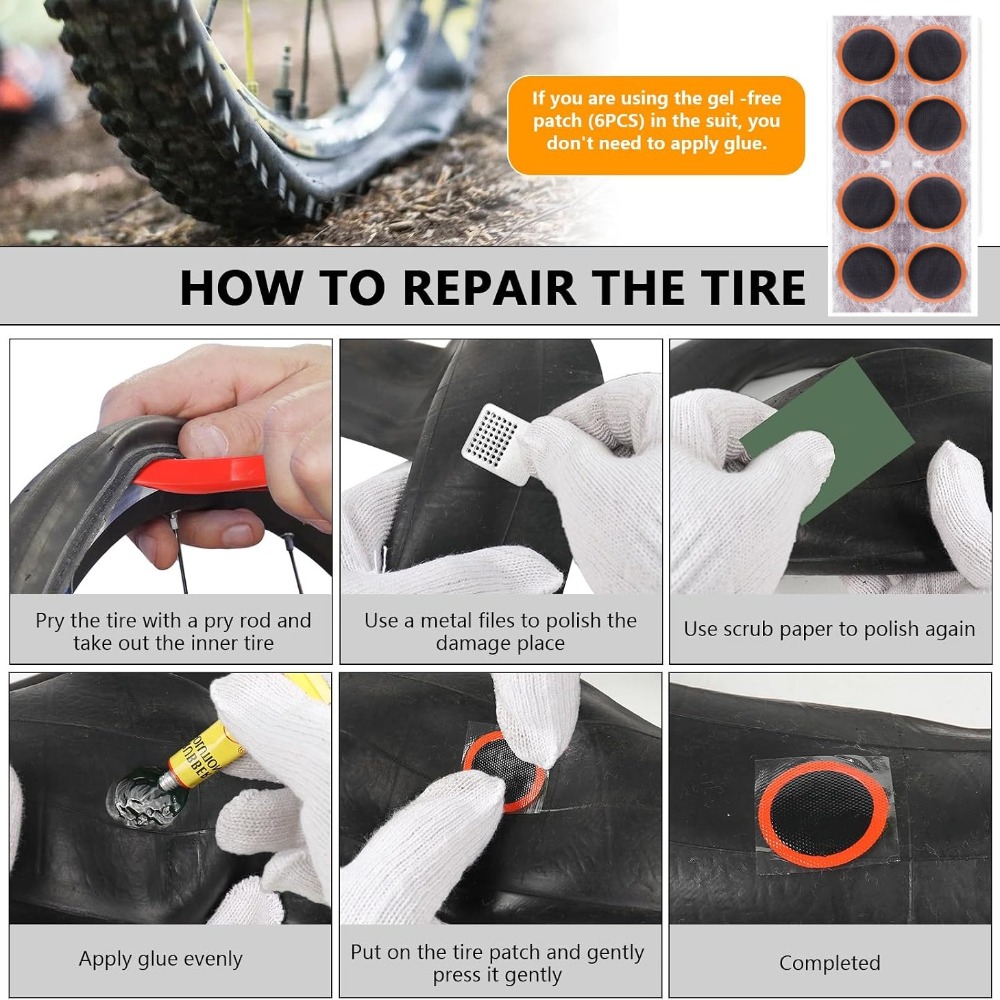 ชุดซ่อมยางจักรยาน, ชุดปะยางในจ - Mountain Biking Tube บทวิจารณ์และราคา