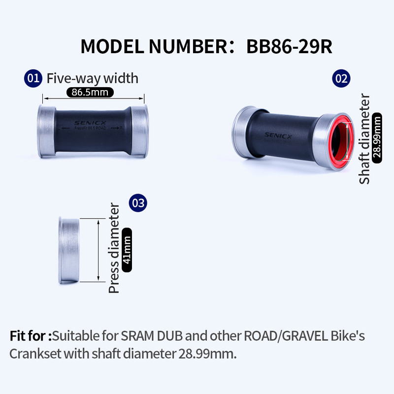 SENICX BB86 DUB บ็อตทอมแบร็กเก - Bottom Bracket Press บทวิจารณ์และราคา